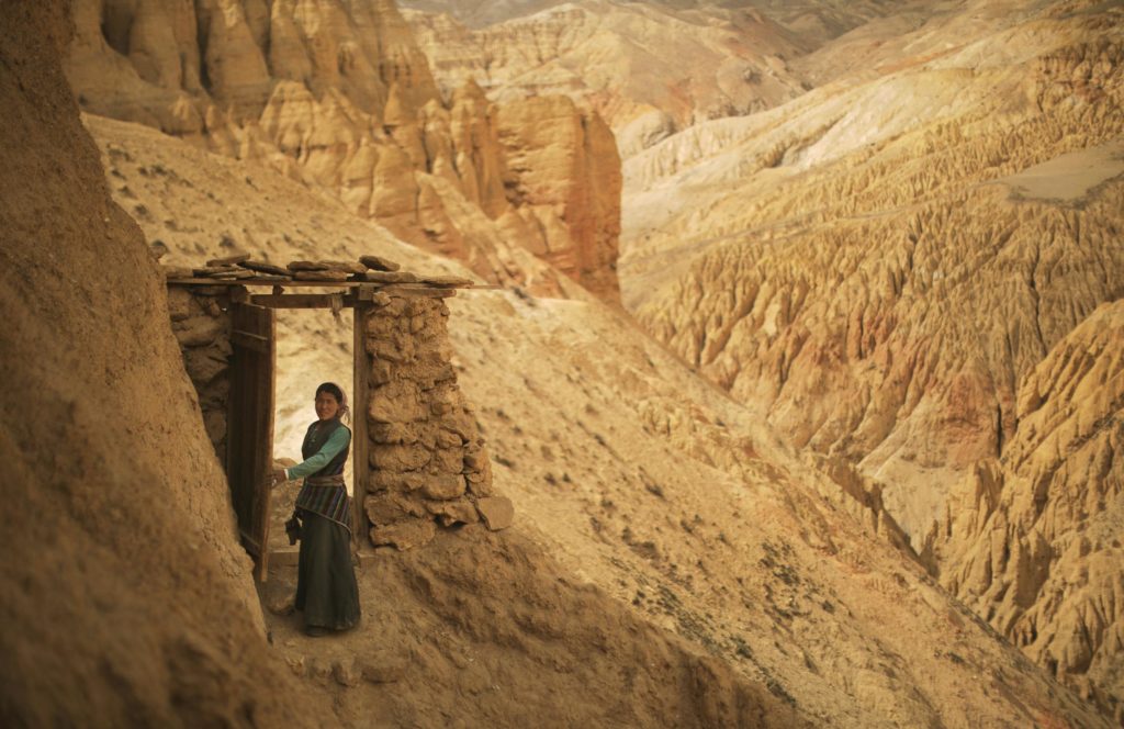 La porte de Konchok ling porte kongchok ling nepal mustang trek aventure himalaya