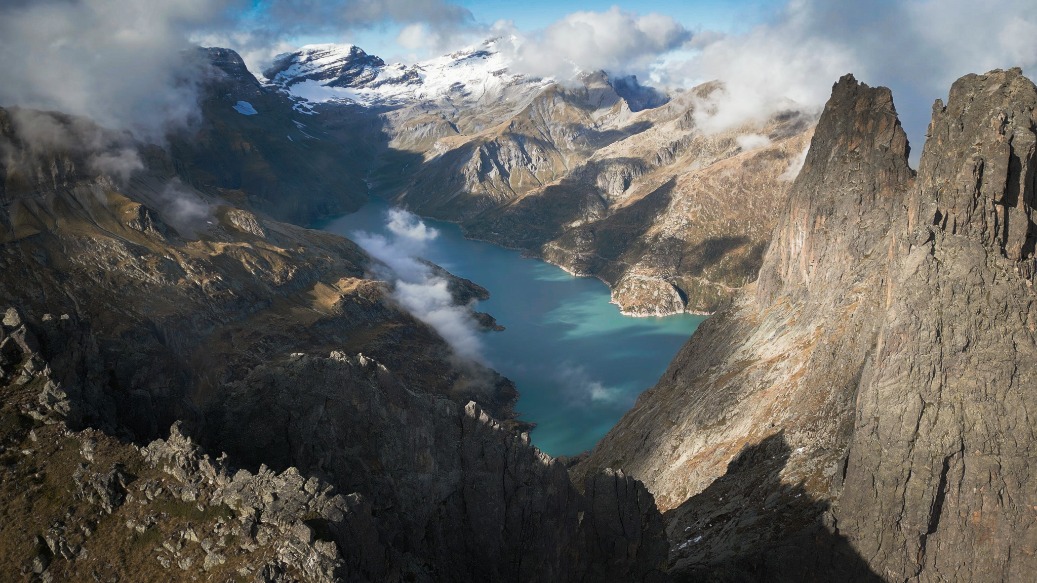 Emosson depuis les perrons le lac d'emosson depuis les perrons, Alexandre Deschaumes